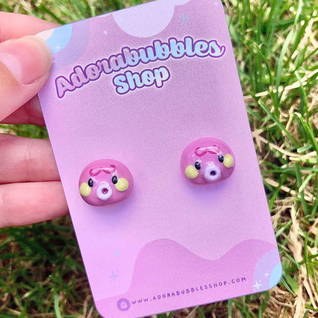 Marina Animal Crossing Polymer Clay Earrings Studs