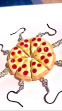 Load image into Gallery viewer, Pizza Slice Polymer Clay Dangle Earrings
