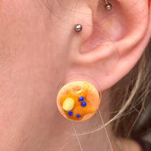 Load image into Gallery viewer, Pancake Polymer Clay Earrings Studs
