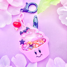Load image into Gallery viewer, Kirb Ice Cream Whip Halloween Resin Dry Shaker Purse Charm
