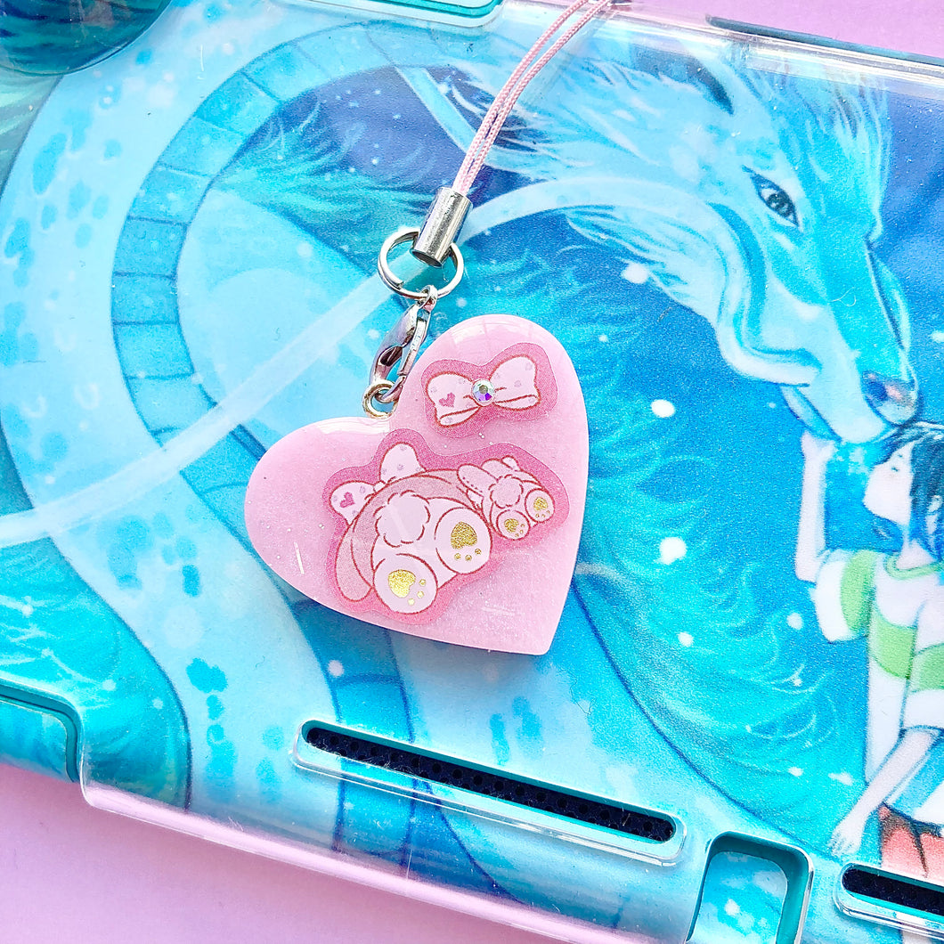 Melody Heart Resin Switch/ Phone Charm