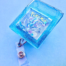 Load image into Gallery viewer, Pokémon Crystal Cartridge Resin Liquid Shaker Badge Reel
